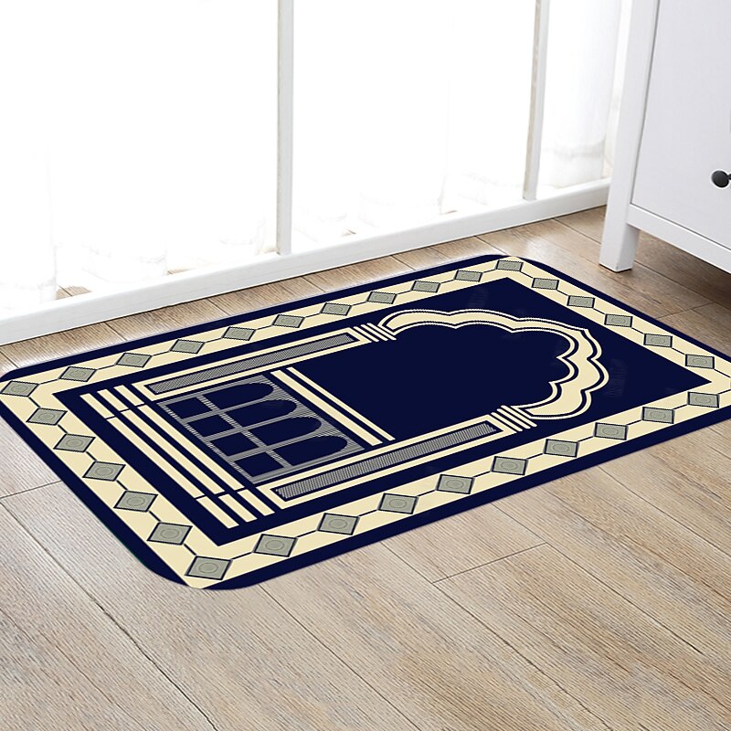 muslimsk bønneteppe flanell baderomstepper tepper badematte badetepper anti-skli kjøkkenmatter baderomsmatte baderomstepper for halloween-dekorasjon 2025 - $30.99 –P2