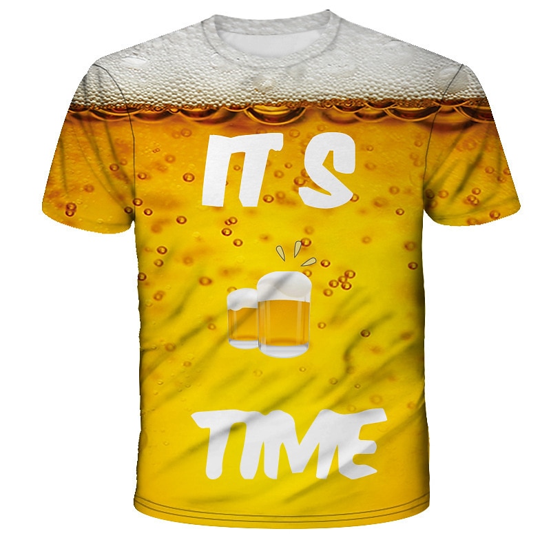 Anime 3D Tee-shirt Costume de cosplay T-shirt Bière Classique Style de rue pour Homme Unisexe Adulte Impression 3D  pour Oktoberfest de 2025 ? $17.49 –P11