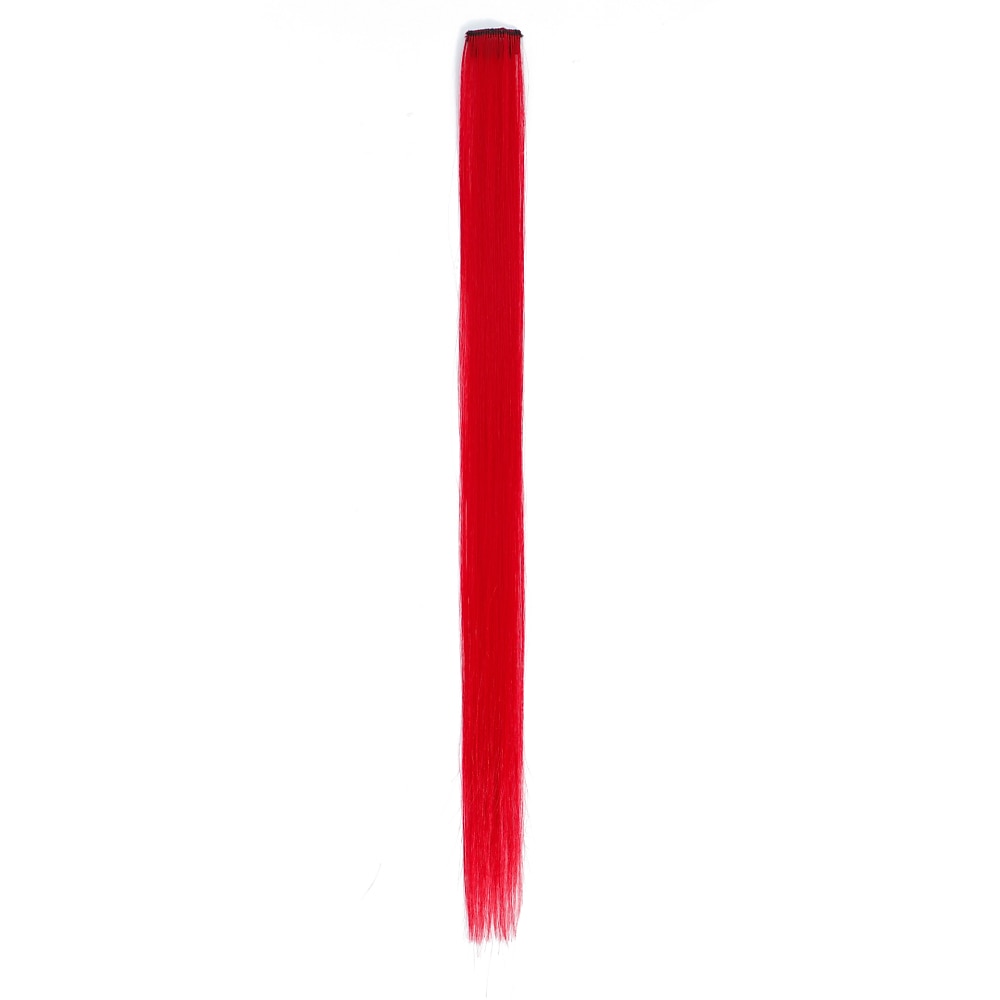 Colored Party Highlights Clip in Hair Extensions for Girls 20 inches Multi-colors Straight Hair Synthetic Hairpieces In The Party 2025 - $6.99 –P7
