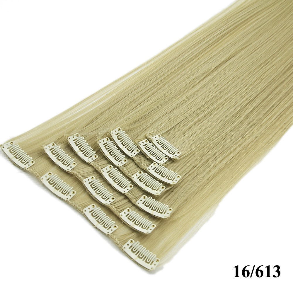 Yaki Straight Synthetic Hair 24 inch Hair Extension Clip In / On 1pc / pack Smooth Women's Girls' 2025 - $18.49 –P13
