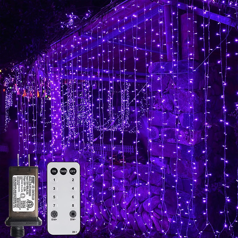 2025年 屋外クリスマスウィンドウライト 3x3m-300led プラグイン 8 モードカーテンライト 9 色リモートコントロールウィンドウ壁掛けライト クリスマスの装飾のための暖かい白 rgb 寝室の結婚式のパーティーガーデン屋内 コレクション – $38.99 –P5