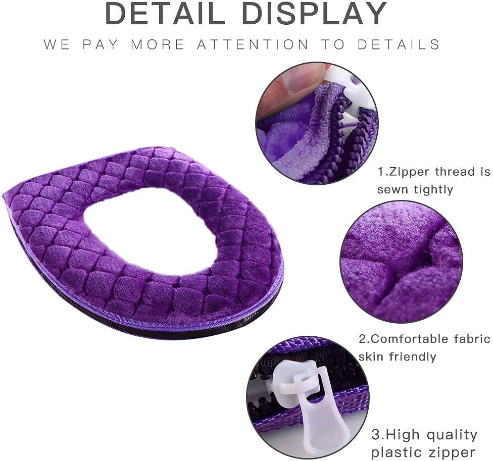 coprisedile wc cuscino universale in peluche coprisedile wc caldo coprisedile wc simpatico manico lavorato a maglia coprisedile wc del 2025 a $11.99 –P1