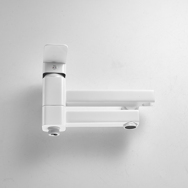 Rubinetto Vasca Doppia Bocca A Parete Bianco, Miscelatore Riempimento Vasca Rubinetto In Ottone Con Doccetta A Mano, Valvola In Ceramica Comando Monocomando del 2025 a $161.99 –P9