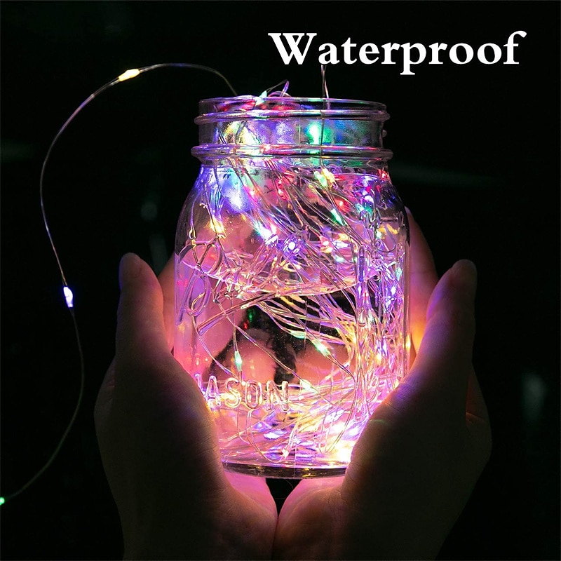 2 Pack Solar String Lights Christmas Lights Decoration Outdoor 12m 120LEDs Fairy Copper Wire Lights with 8 Modes Waterproof Decoration Copper Wire Lights for Patio Yard Trees Christmas Wedding Party 2025 - $13.49 –P16