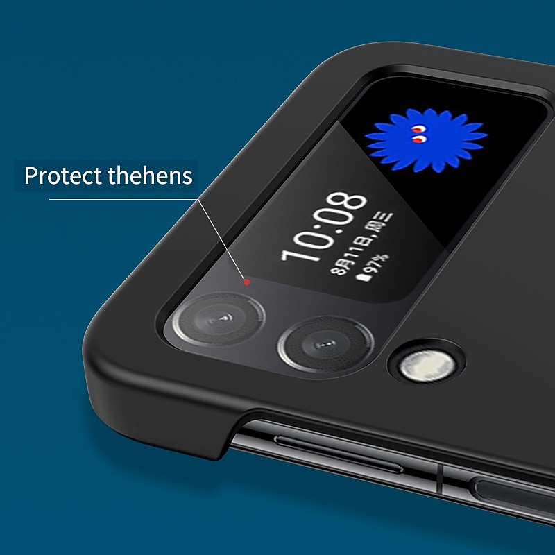 Phone Case For Samsung Galaxy Z Flip 7 Z Flip 5 Z Flip 4 Z Flip 3 Back Cover Bumper Frame Four Corners Drop Resistance Shockproof Solid Colored Silica Gel 2026 - $17.99 –P7