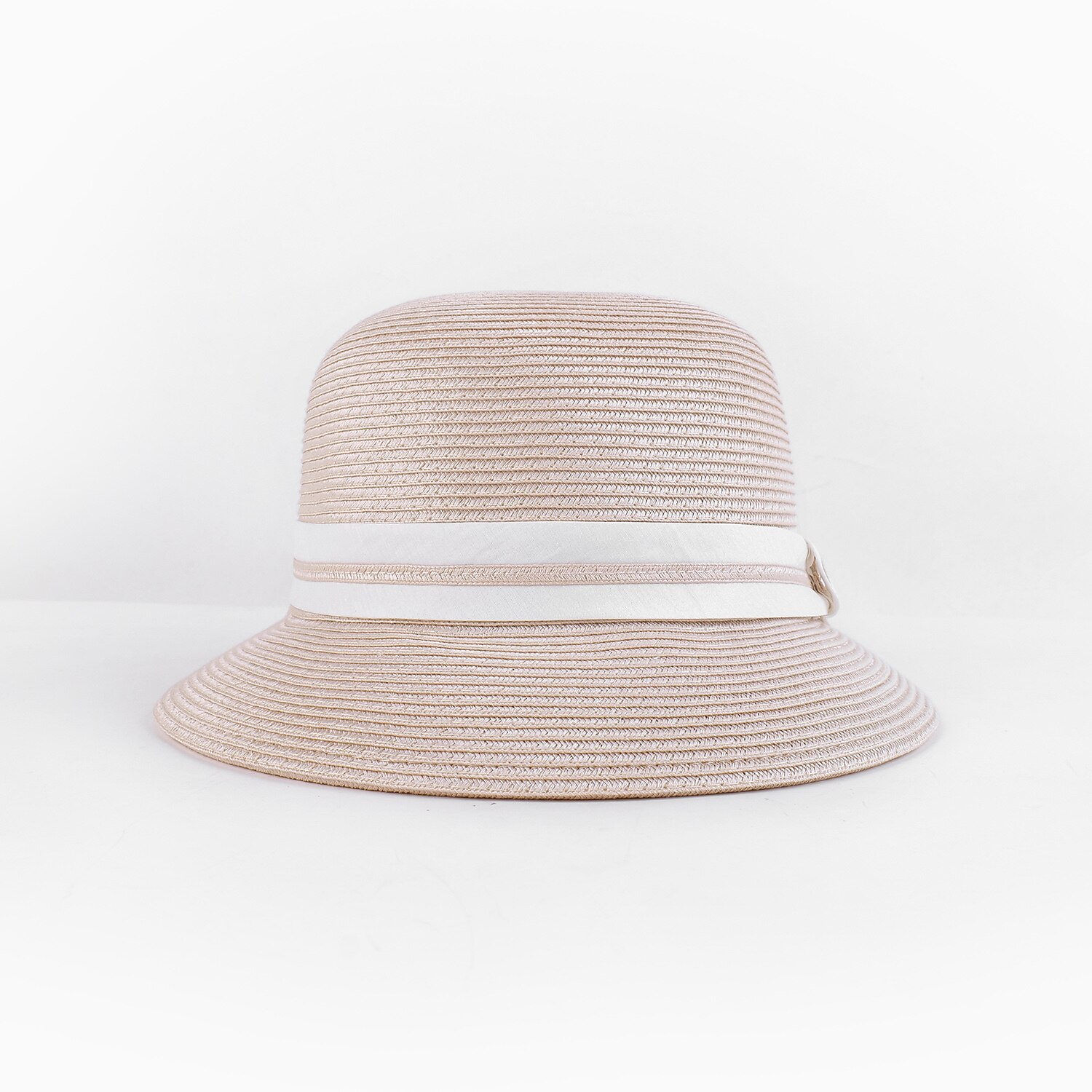 Böhmische Strand-Strohkopfbedeckung / Strohhüte mit Satinschleife lässig / Urlaubskopfbedeckung / Sonnenschutz 2025 - $22.99 –P10