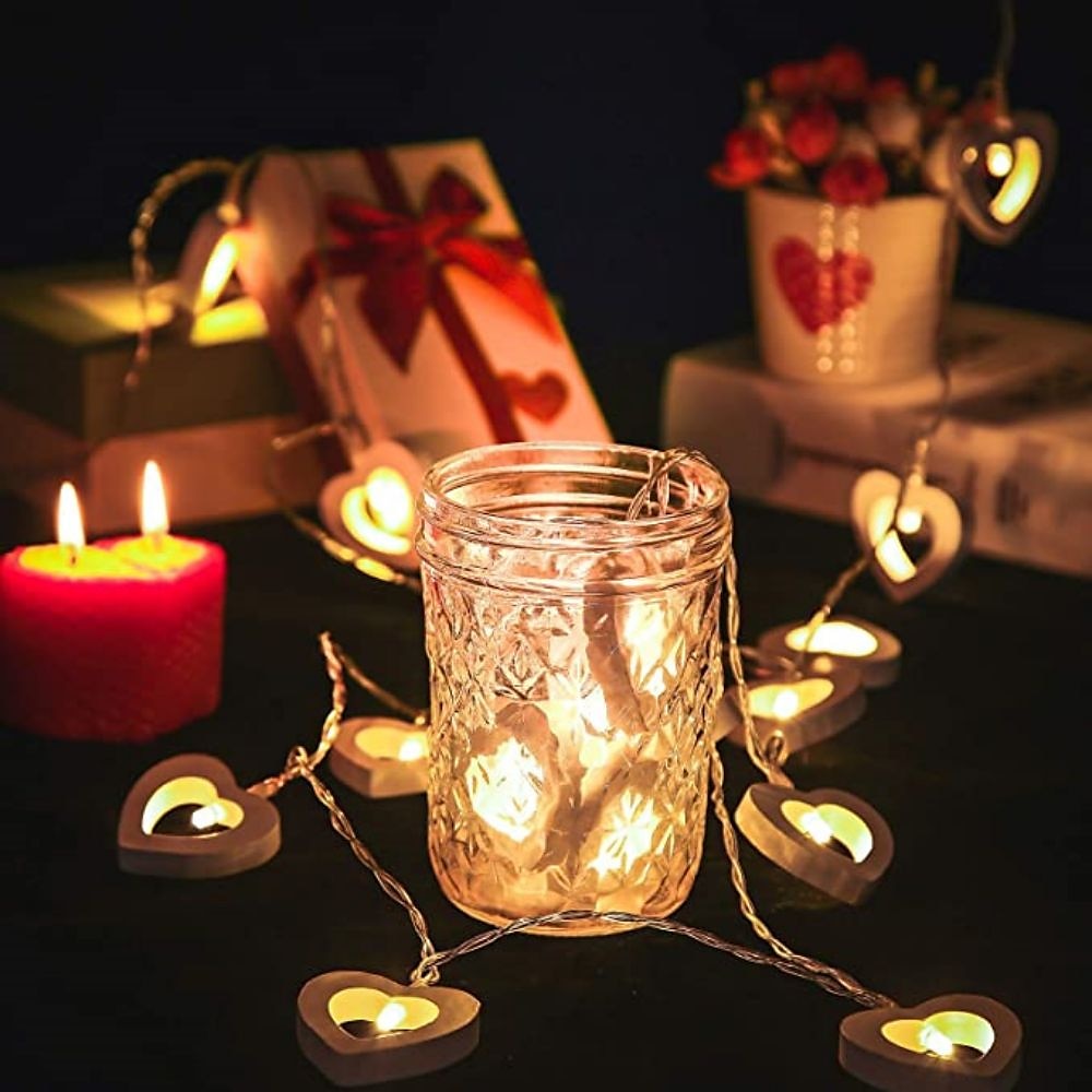 élégante réception de mariage fête 3m 20led amour coeur led guirlande lumineuse en bois guirlandes lumineuses pour fenêtre chambre intérieur extérieur décor décoration de fête de mariage de Noël de 2025 ? $11.99 –P10