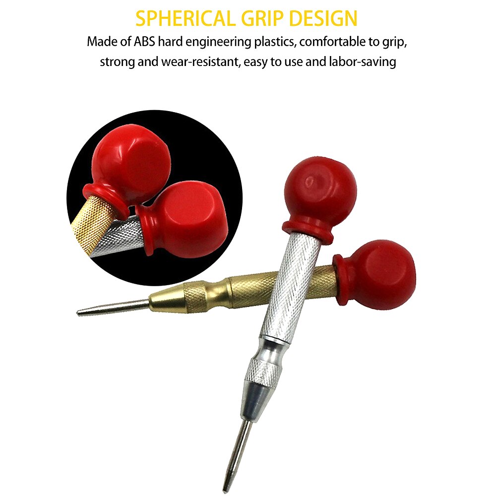 1PC Automatic Center Punch Center Hole Punch Machinists Carpenters Tool Wood Press Dent Marker Woodwork Tool Drill Bit 2025 - $6.99 –P6