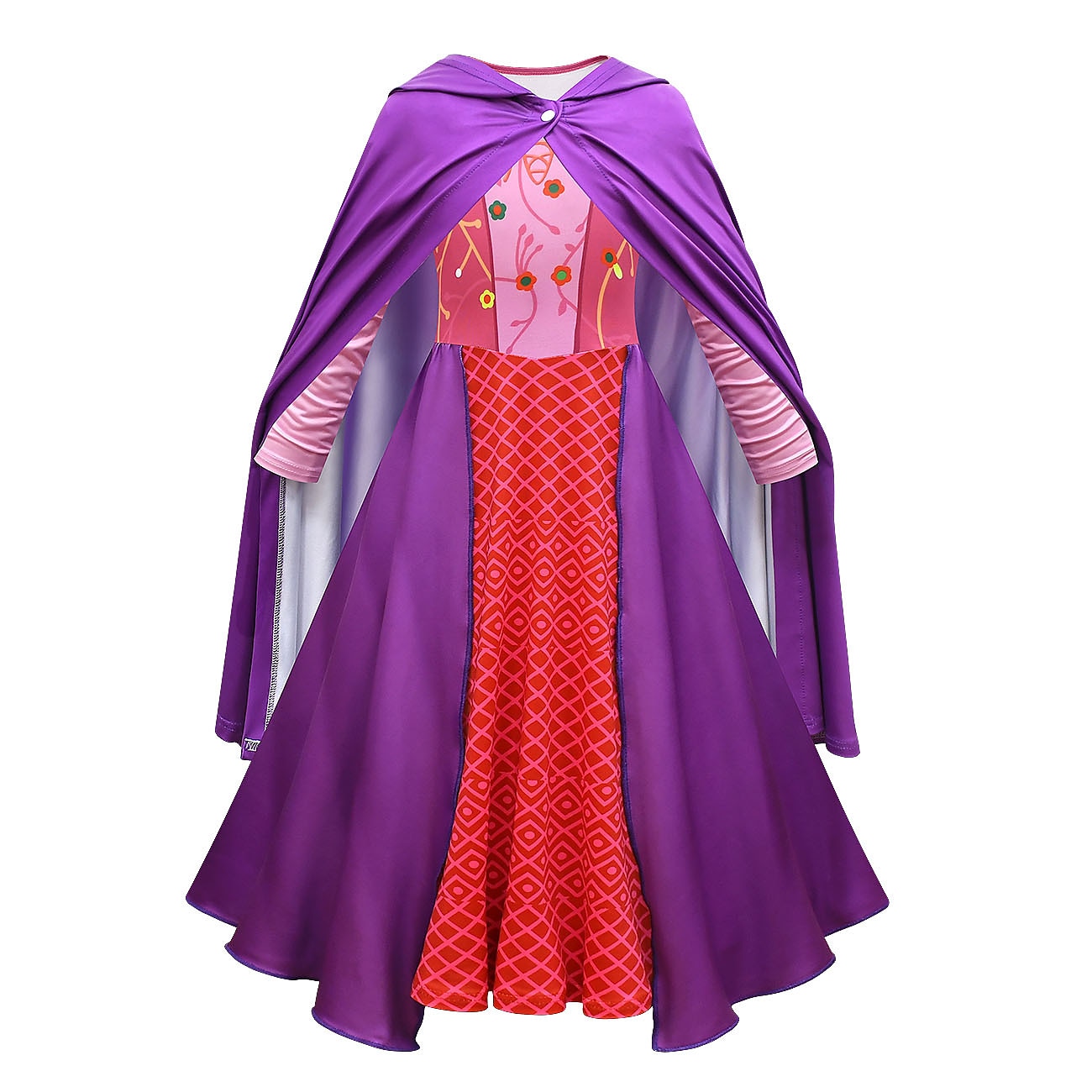 Hocus Pocus Witch Dress Cloak Vacation Dress Cosplay Movie Cosplay for Girls' Kid's Children's Day Masquerade 2025 - $31.99 –P7