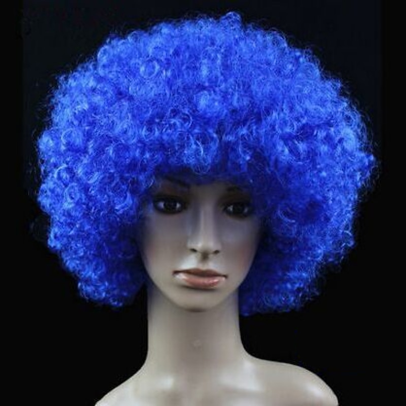 karneváli parókák molett yaki afro göndör bob paróka közepes hosszúságú barna szintetikus haj férfi nő gyerekek aranyos cosplay piros színű karneváli parókák halloween parókák 2025 - $14.49 –P6