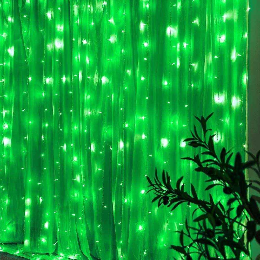 2025年 屋外クリスマスウィンドウライト 3x3m-300led プラグイン 8 モードカーテンライト 9 色リモートコントロールウィンドウ壁掛けライト クリスマスの装飾のための暖かい白 rgb 寝室の結婚式のパーティーガーデン屋内 コレクション – $38.99 –P16