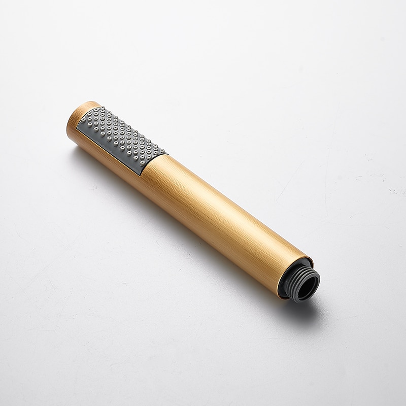 vintage kylpyammehana kaksoisputki seinään kiinnitettävä kultainen, kylpyammeen täyttöhana messinkihana, jossa käsisuihku, keraaminen venttiili yhden kahvan ohjaus 2026 - $203.99 –P8