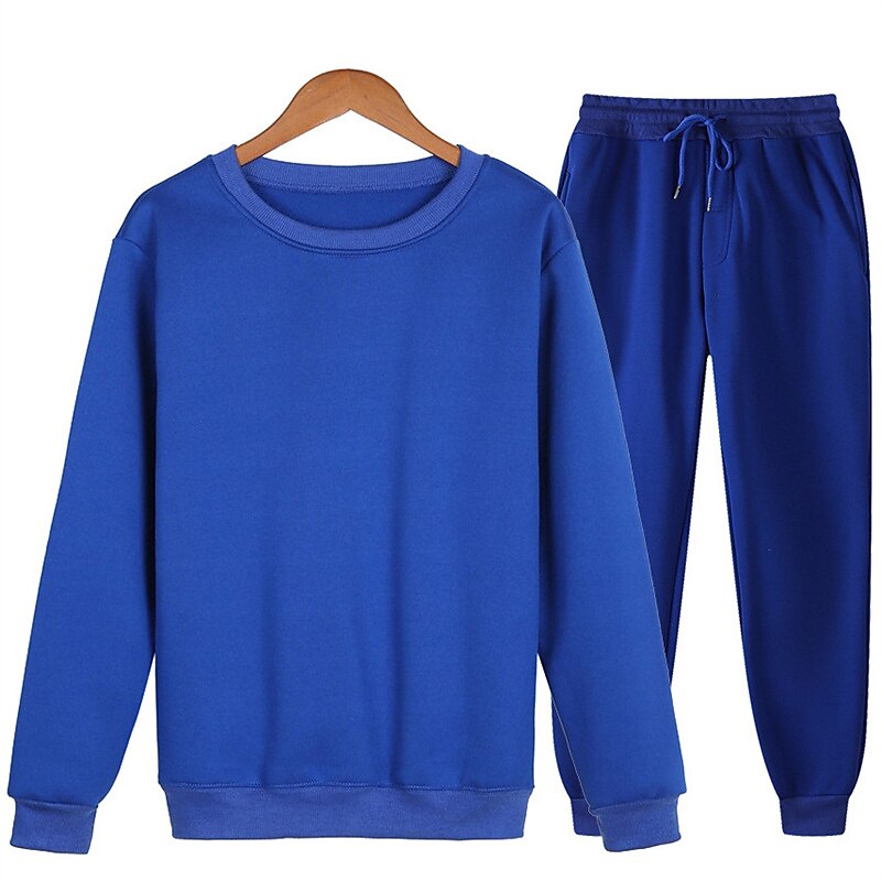 Hombre Tracksuit Sudadera Caqui claro. Azul Piscina Morado Rosa Amarillo Cuello Barco Color sólido 2 Piezas Deporte Casual Ropa de calle Ropa de calle Ropa deportiva Casual Invierno Otoño Ropa 2025 - $27.99 –P14