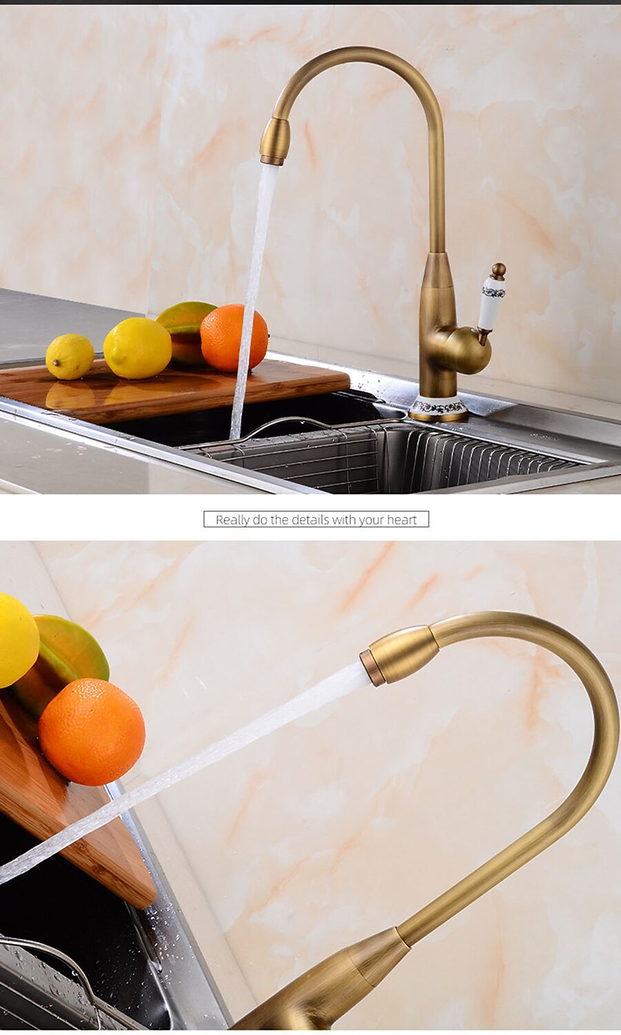 Rubinetto per lavabo da bagno - rubinetti / rubinetteria monocomando monocomando in ottone antico diffuso del 2025 a $89.99 –P5