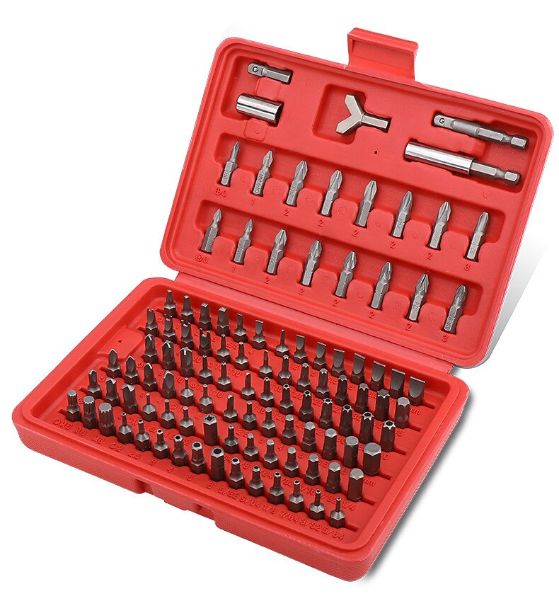 100PC Screwdriver Bit Set Bit Driver Phillips Hexagon Screwdriver Bit Screw Driver Bit Set for Home Appliances Repair Hand Tools 2025 - $18.99 –P9
