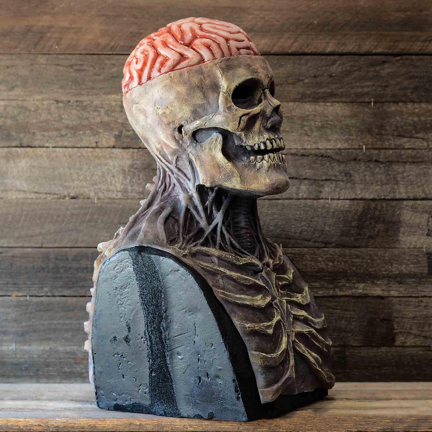 Halloween Skull Mask Resident Evil Horror Scary Realistic Horrible Full Head Skeleton Biochemical Mask For 2025 Halloween,Adults Costumes Skull Mask Indie Station Demon Zombie Skeleton Mask 2025 - $29.99 –P7