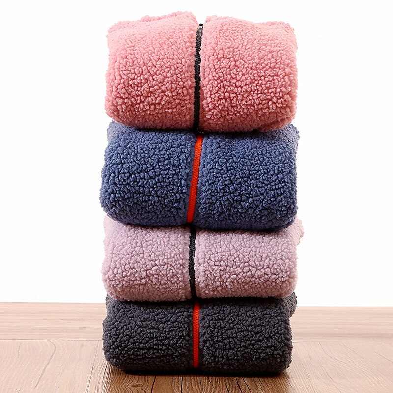 Kids Boys Fleece Jacket Long Sleeve Gray Pink Navy Blue Plain Fall Winter Fleece Full-Zip Jacket 2025 - $26.99 –P8