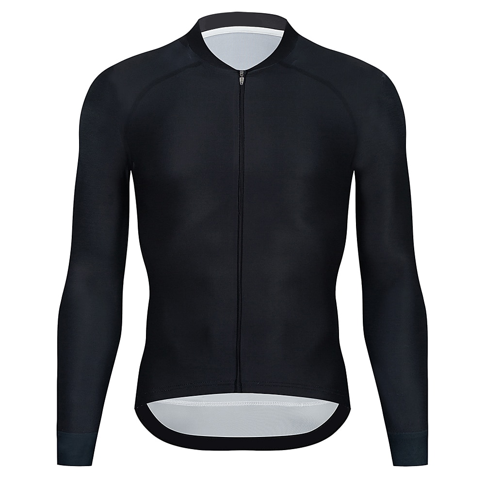 Herren Radtrikot Farbverlauf Langarm Fahhrad Trikot Oberteil mit 3 Gesäßtaschen Mountainbike MTB Straßenradsport Schnelltrocknend Reflektierende Streifen Rückentasche Feuchtigkeitsableitend Sport 2026 - $13.99 –P2