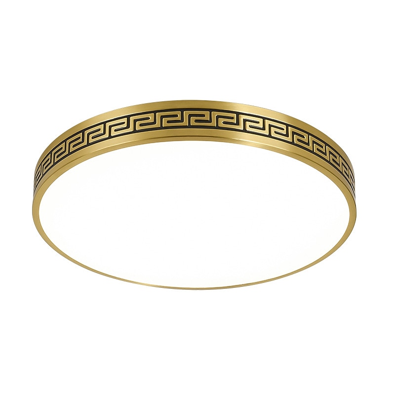 Plafoniere design cerchio 40cm rame ottone moderne 220-240v del 2026 a $223.19 –P3