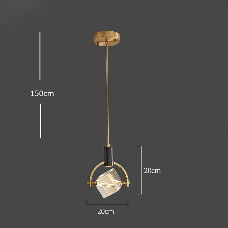 20cm pendente lanterna design lampada a sospensione rame ottone moderna 220-240v del 2026 a $399.99 –P2