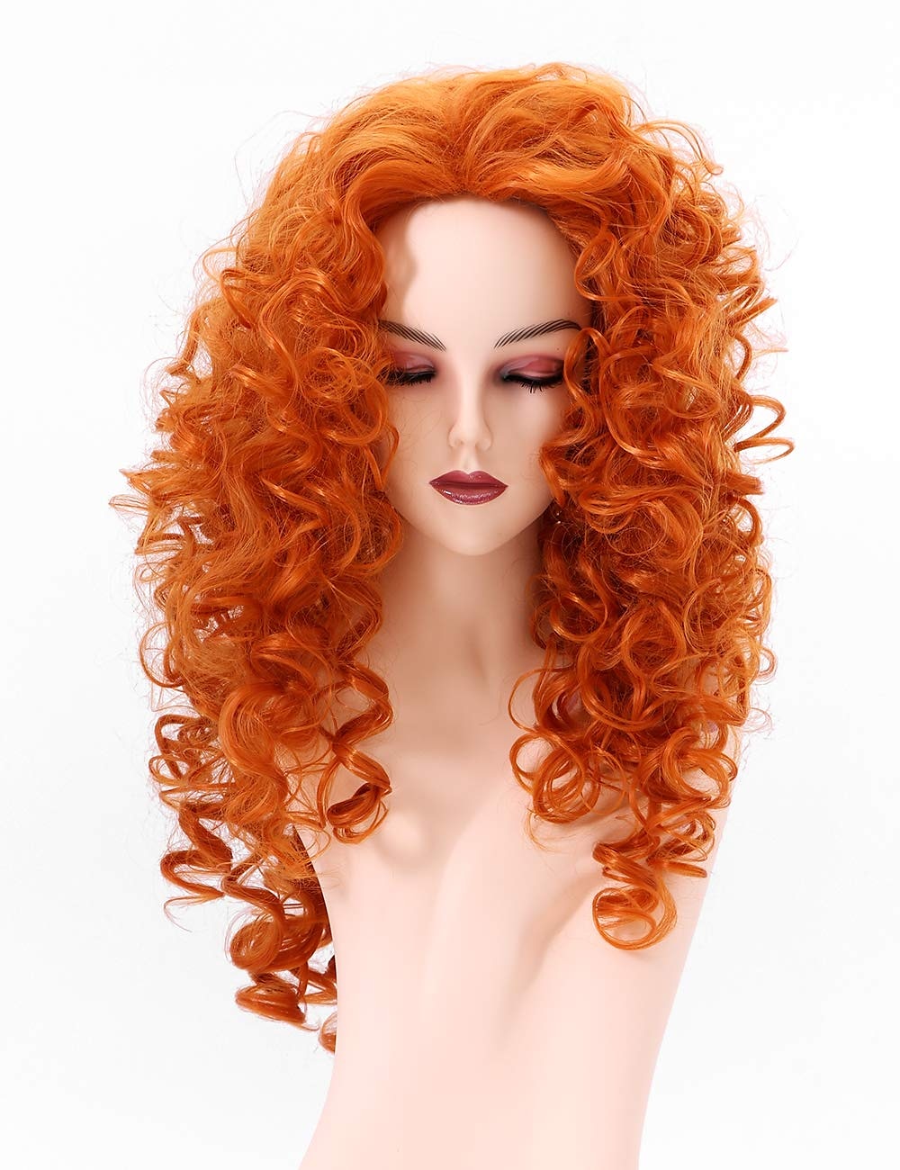 parrucche lunghe ricce ondulate a testa intera con capelli rossi volpe rossa per parrucche di halloween per parrucche da festa cosplay del 2025 a $24.99 –P13