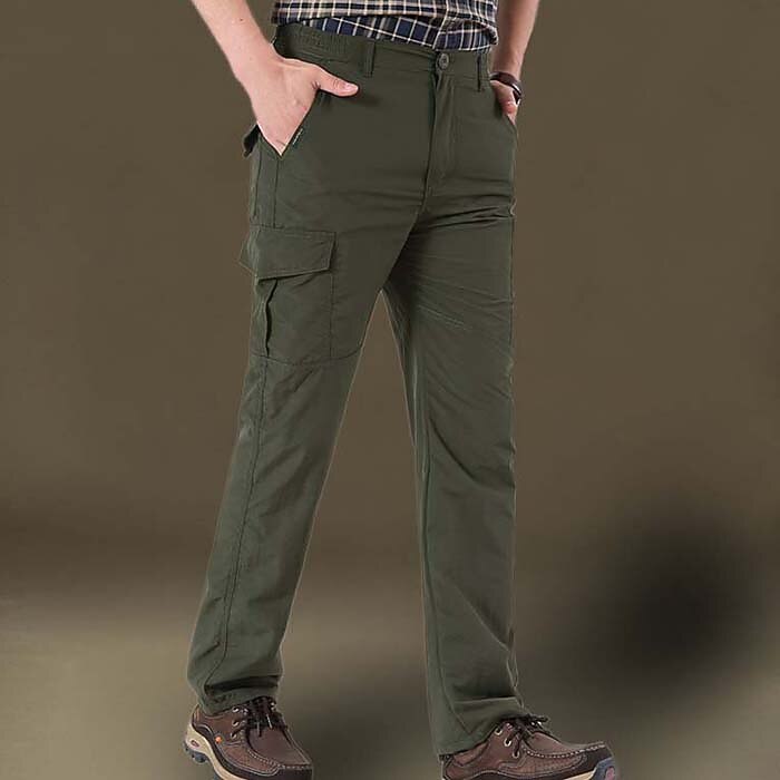 Homens Calças de Trilha Calças forradas de lã Casaco de inverno Calças Softshell Militar Inverno Outono Ao ar livre Térmico / Quente A Prova de Vento Bolso multi Redutor de Suor Calças Cintura de 2026 por $52.99 –P7