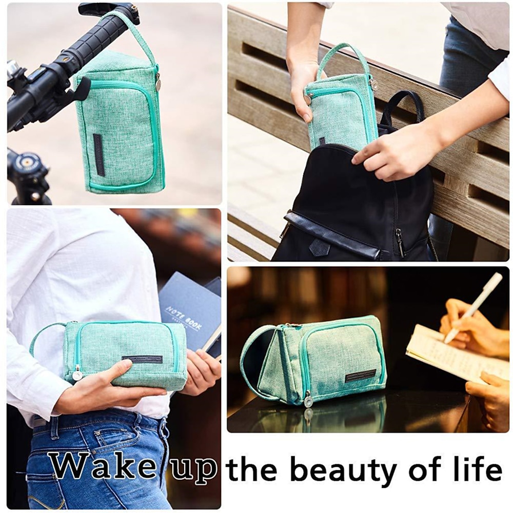 Pencil Case Pen Pouch Marker Bag Wear-Resistant Multifunction With Zipper Canvas for School Office Student 2025 - $20.99 –P1