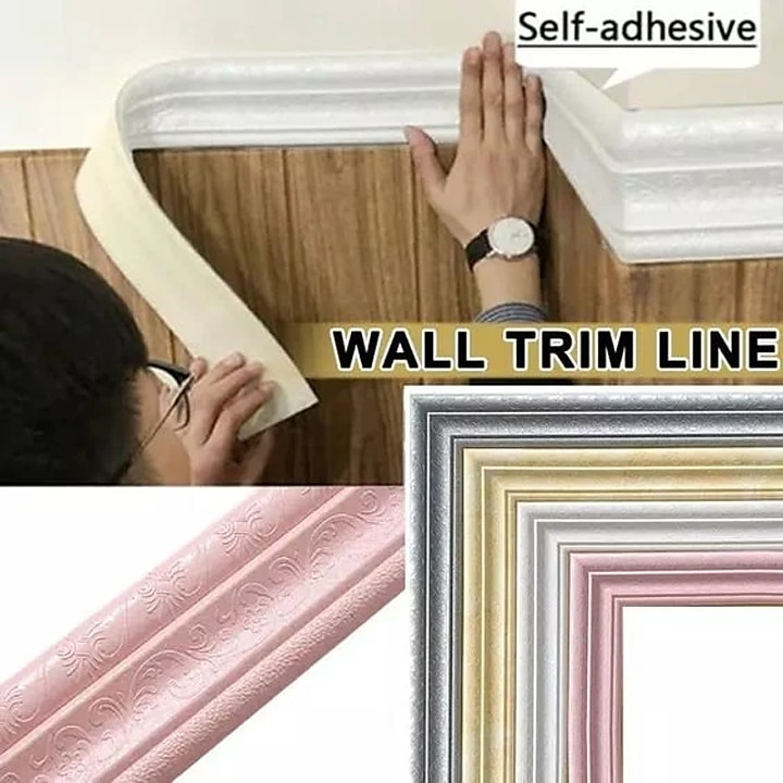 fantastici sfondi carta da parati in tinta unita bordo muro murale girovita buccia e bastone autoadesivo in pvc/vinile moderno adesivo da parete per camera 230 * 8 * 0,8 cm * 1 pz del 2025 a $13.99 –P4