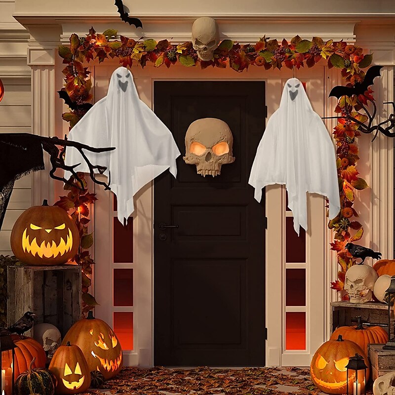 Dekoracja na imprezę halloweenową 25.5 wiszące duchy śliczny latający duch na podwórku patio trawnik garden party dcor i dekoracje świąteczne! 2025 - $9.49 –P1