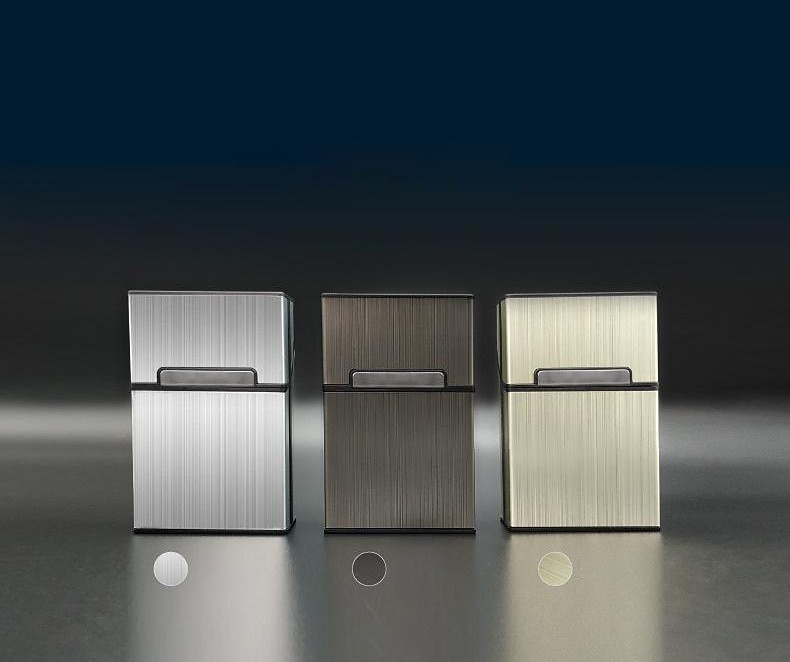 cigarettfodral i aluminiumlegering, 20-kapacitet, fukt- och krosstålig, unik present för män, konstruktion av metall aluminiumlegering snygg kreativ 2026 - $12.49 –P6