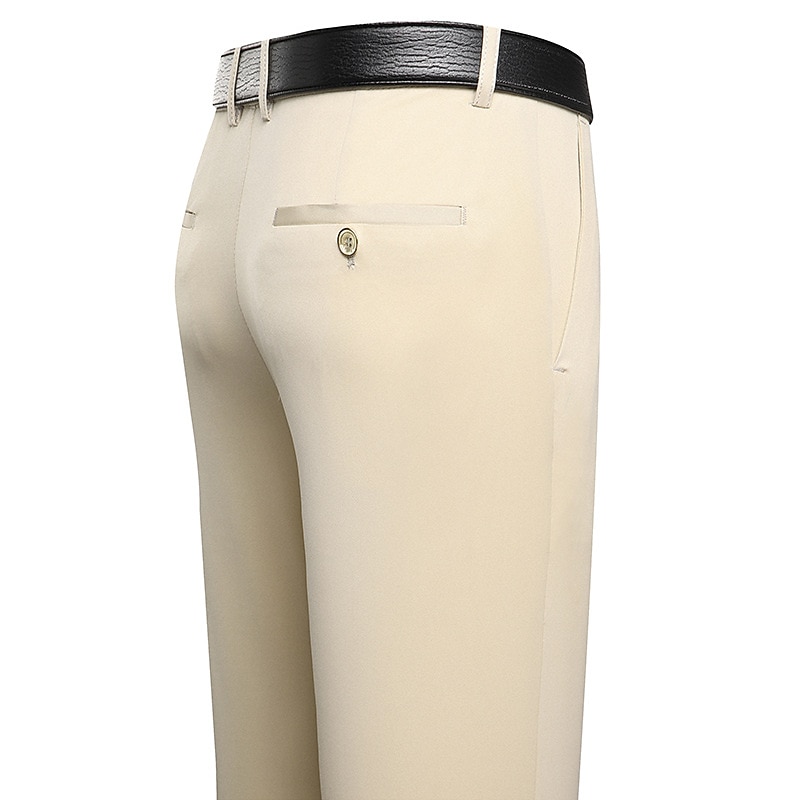 Bărbați Costume Pantaloni chinez Buzunar Simplu Confort Respirabil Nuntă Afaceri Casual Modă Clasic Galben Bleumarin Strech 2026 - $18.49 –P7