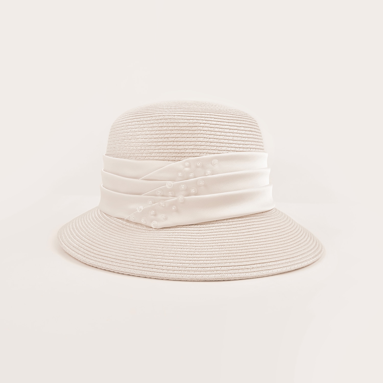 elegante niedliche Faserstrohhüte mit Rüschen / Rüschen 1pc lässig / Urlaub / Teeparty-Kopfbedeckung / böhmische Strandstroh-Kopfbedeckung / Strohhüte mit Satinschleife lässig / 2025 - $32.99 –P6