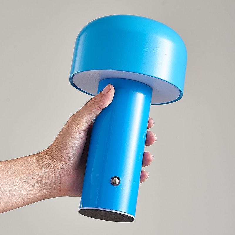 bordlampe bærbar italiensk sopp trådløs touch oppladbar nattlampe usb bordlampe skrivebordsdekorasjon soverom nattlampe 2025 - $58.99 –P7