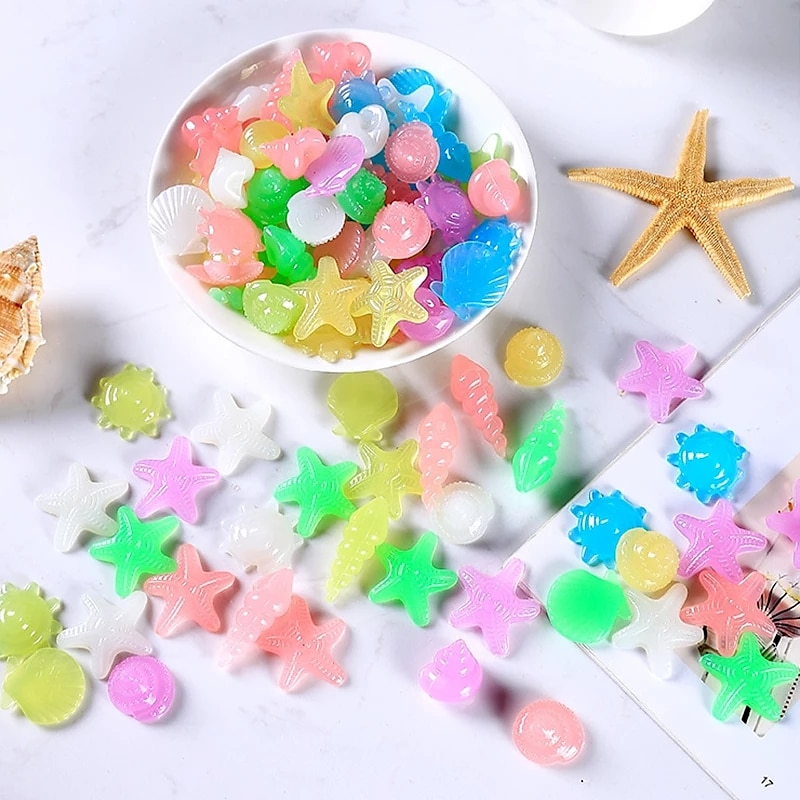 90db/csomag kültéri udvar világító kövek kerti kavicsok sötétben világítanak akvárium dekoráció természetes kristályok sziklák 2026 - $9.99 –P7