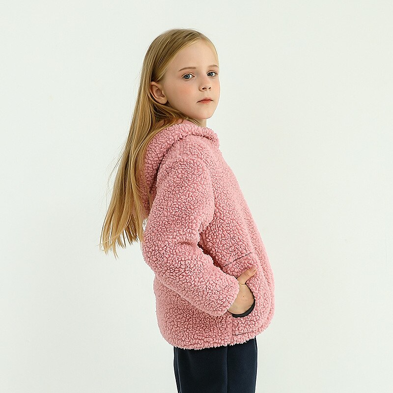 Kids Boys Fleece Jacket Long Sleeve Gray Pink Navy Blue Plain Fall Winter Fleece Full-Zip Jacket 2025 - $26.99 –P16