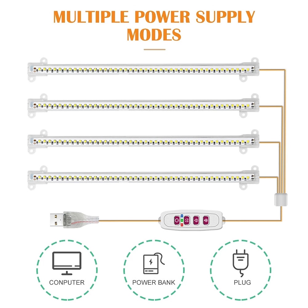 5 Modes Indoor Led Grow Light USB Timer Phyto Lamp Plants Dimmable LED Lamp Phytolamps Hydroponics Growing Lamps 2025 - $19.99 –P5