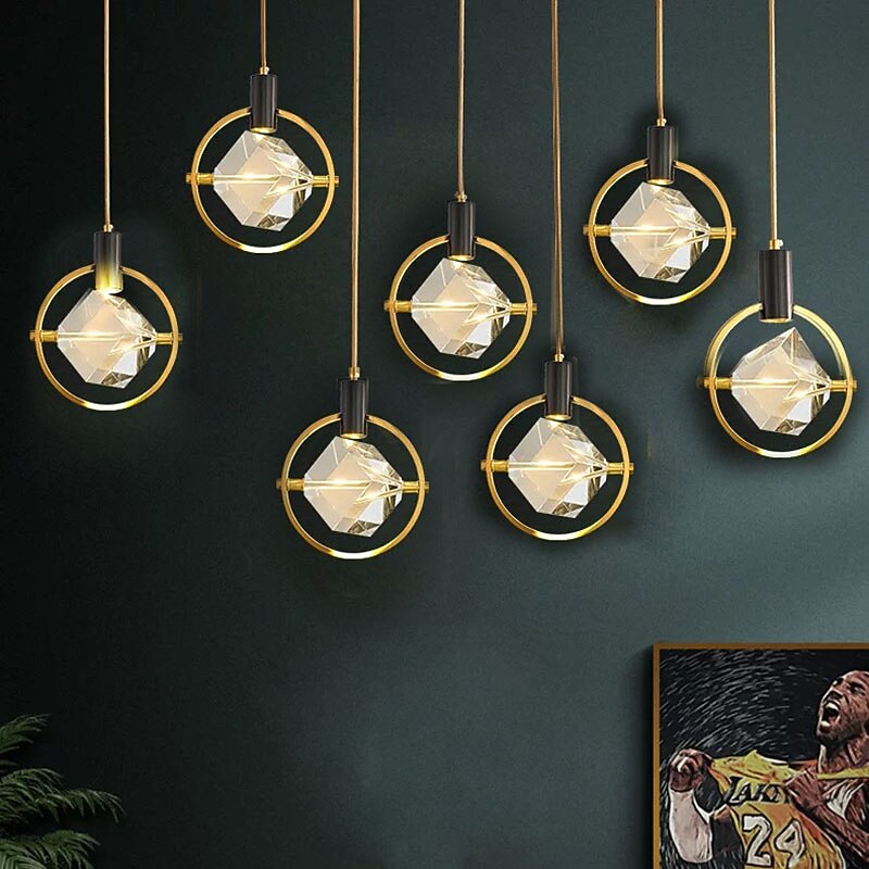 20cm pendente lanterna design lampada a sospensione rame ottone moderna 220-240v del 2026 a $399.99 –P7