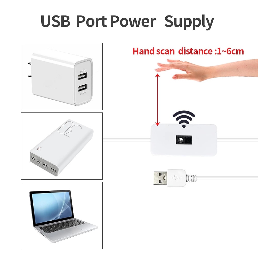 2026年 スマートランプセンサーハンドスキャン led ナイトライト 5v usb led ストリップ防水テープ寝室ホームキッチンワードローブの装飾  コレクション – $9.99 –P4