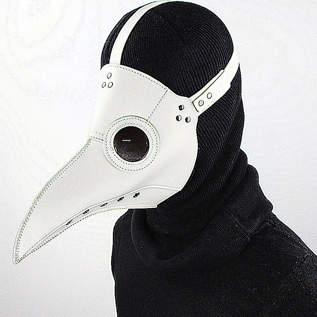 engraçado medieval peste steampunk médico pássaro máscara látex punk cosplay máscaras bico adulto festival evento cosplay adereços branco preto para o halloween de 2025 por $26.99 –P3