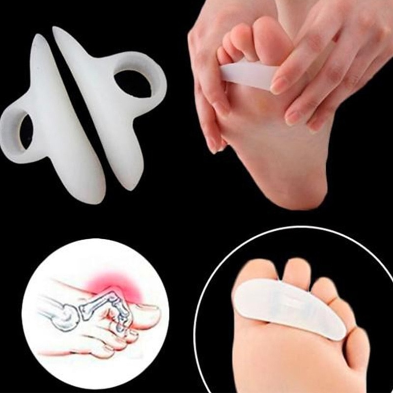 1 paio di dita dei piedi in silicone separatore del piede alluce valgo correzione bone ectropion dita dei piedi dispositivo esterno strumento di cura del piede gel alluce alluce separatore spreader del 2025 a $13.99 –P6