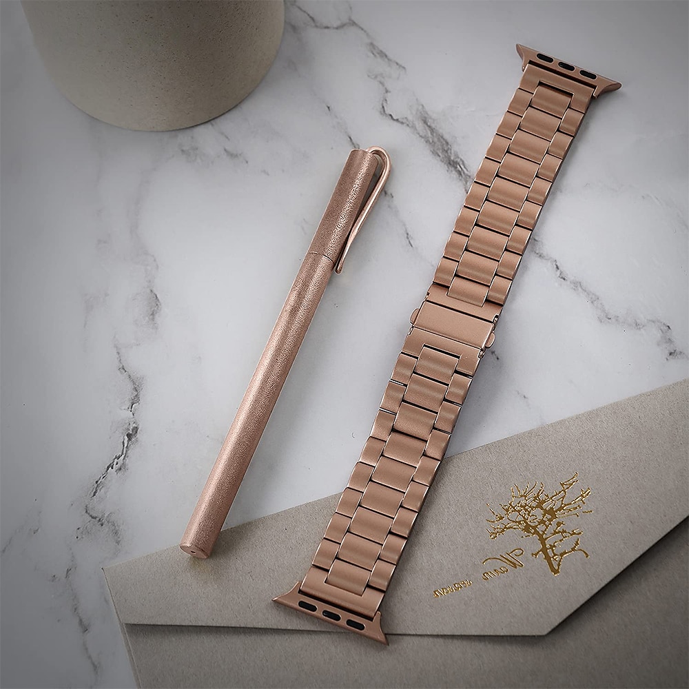 Brățări cu Legături Compatibil cu Curea de ceas Apple Watch 38mm 40mm 41mm 42mm 44mm 45mm 49mm Buclă Lux Închidere metalică Oțel inoxidabil Curea de ceas de schimb pentru iwatch Series Ultra 8 7 6 5 2025 - $18.99 –P2