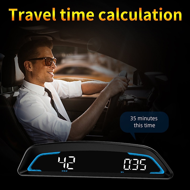 2025年 デジタル gps 速度計 ユニバーサル ヘッドセット車 5.5 インチ大型液晶ディスプレイ hud mph 速度疲労運転アラート すべての車両の速度超過警告トリップ メーター  コレクション – $71.99 –P13