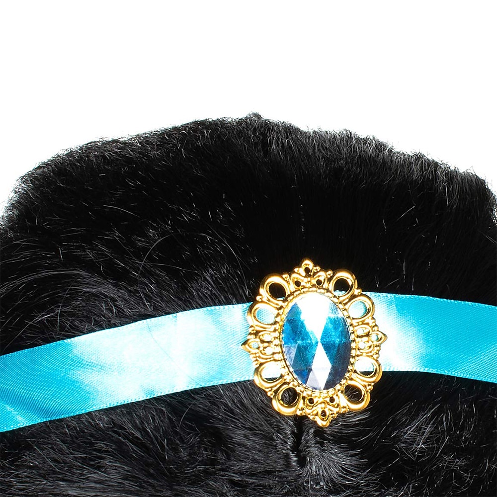 urocza aladyn magiczna lampa arabska księżniczka małe dziewczynki jaśminowa peruka na przyjęcie urodzinowe ubierz peruki na Halloween 2025 - $17.49 –P4