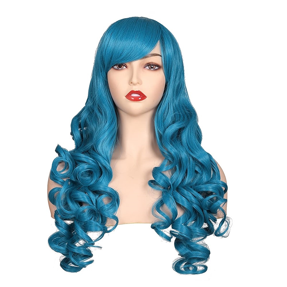 Peruca Longa Cacheada de Cosplay com 2 Rabos de Cavalo Perucas de Halloween de 2025 por $49.99 –P6
