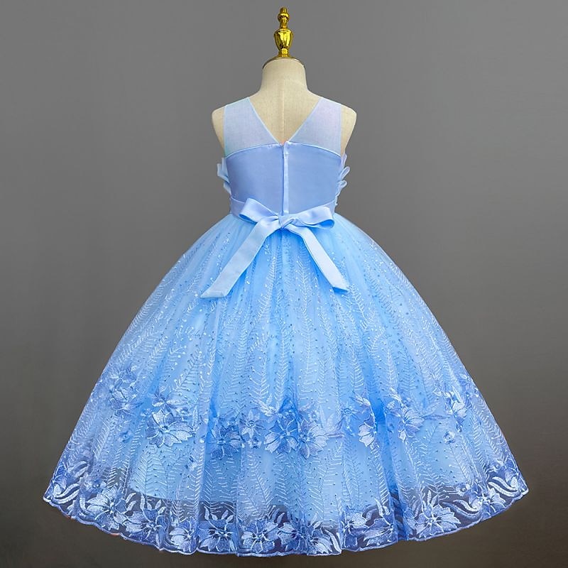 Enfants Fille Robe de demoiselle d'honneur Robe Couleur Pleine Sans Manches Utilisation Mariage Soirée Princesse Doux Coton Maxi Robe de princesse rose Robe Trapèze Robe de demoiselle d'honneur Et de 2025 ? $48.99 –P8