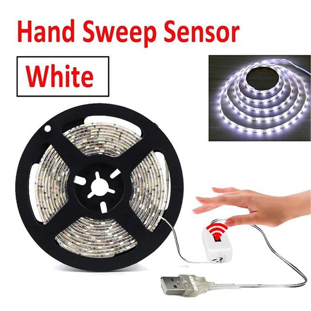 2026年 スマートランプセンサーハンドスキャン led ナイトライト 5v usb led ストリップ防水テープ寝室ホームキッチンワードローブの装飾  コレクション – $9.99 –P2