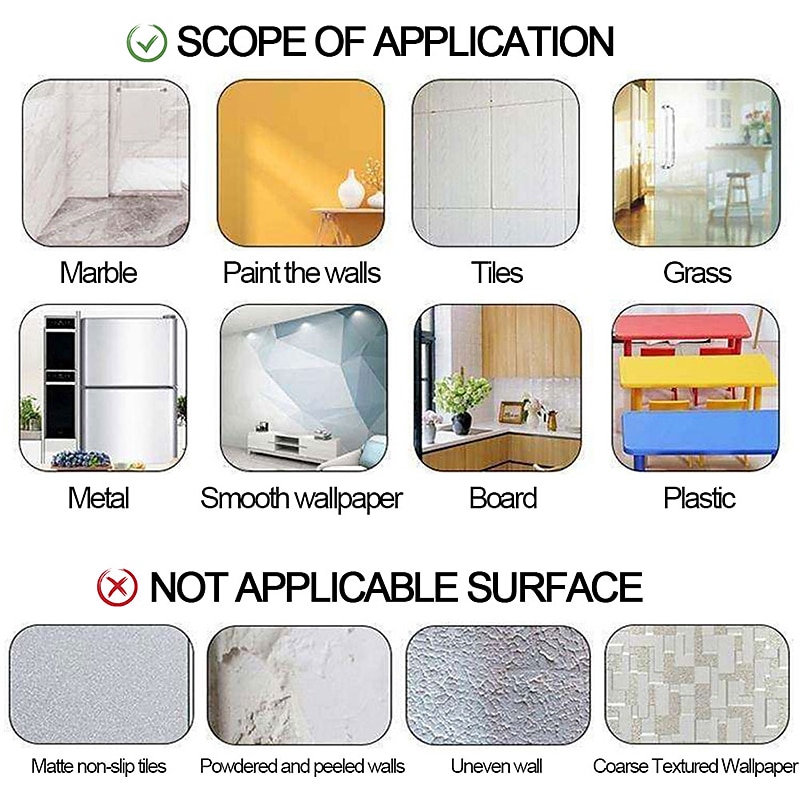50m/166 Ft Tile Stickers Decorative Floor Wall Sticker Foil Line Peel and Stick Adhesive Waterproof Gap Cover for Kitchen Bathroom Living Room Bedroom 2025 - $8.99 –P9