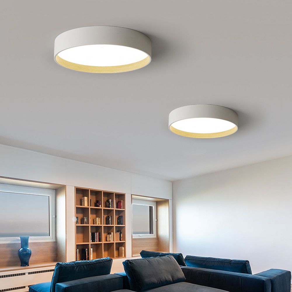 eingebettete Deckenleuchte 15,6/19,5 Zoll LED-Deckenleuchte mattschwarz interne goldfarbene Holzmaserung Innenbeleuchtung Deckenleuchte geeignet für Schlafzimmer und Korridor AC220V 2025 - $181.99 –P3