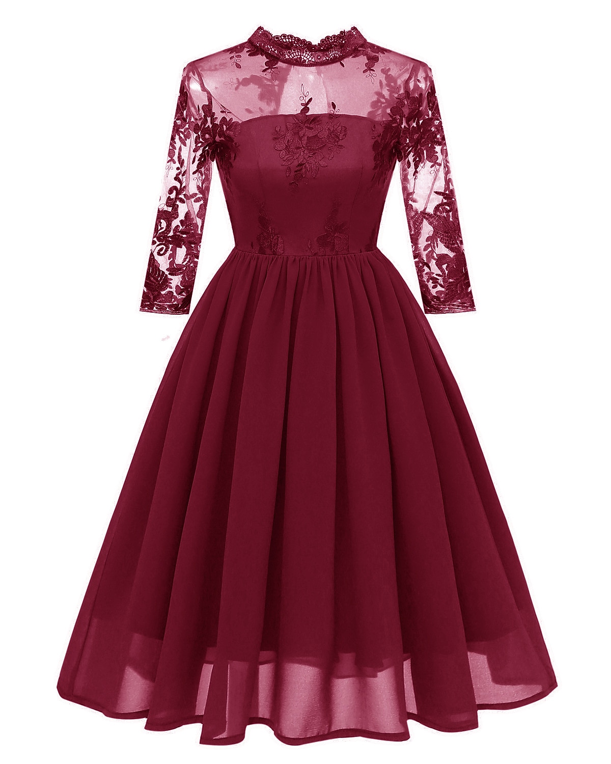 1950s Cocktail Dress Vintage Dress Dress Flare Dress Flower / Floral Fancy  Dress Women's Masquerade Party / Evening Bachelorette Party Adults' Dress  Homecoming Dresses 2026 - CAD $64.99
