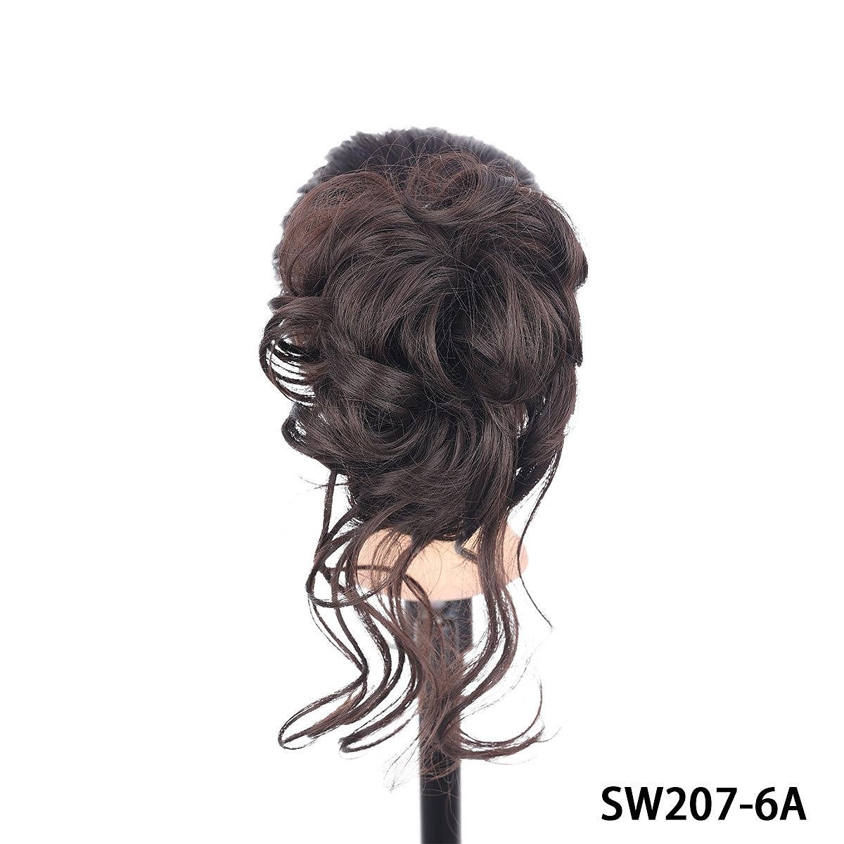 commercio estero fibra chimica sintetica lazy catch clip capelli anello bocciolo di fiore testa a sfera ragazza naturale soffice barba lunga moda parrucca del 2025 a $11.49 –P5